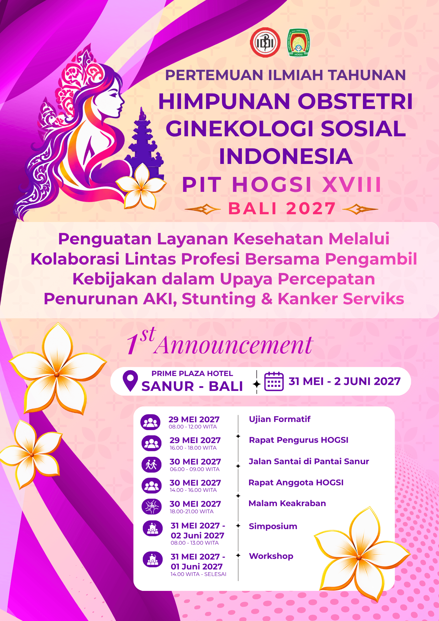 Forum kolaborasi kesehatan perempuan dalam rangka HOGSI 2027
