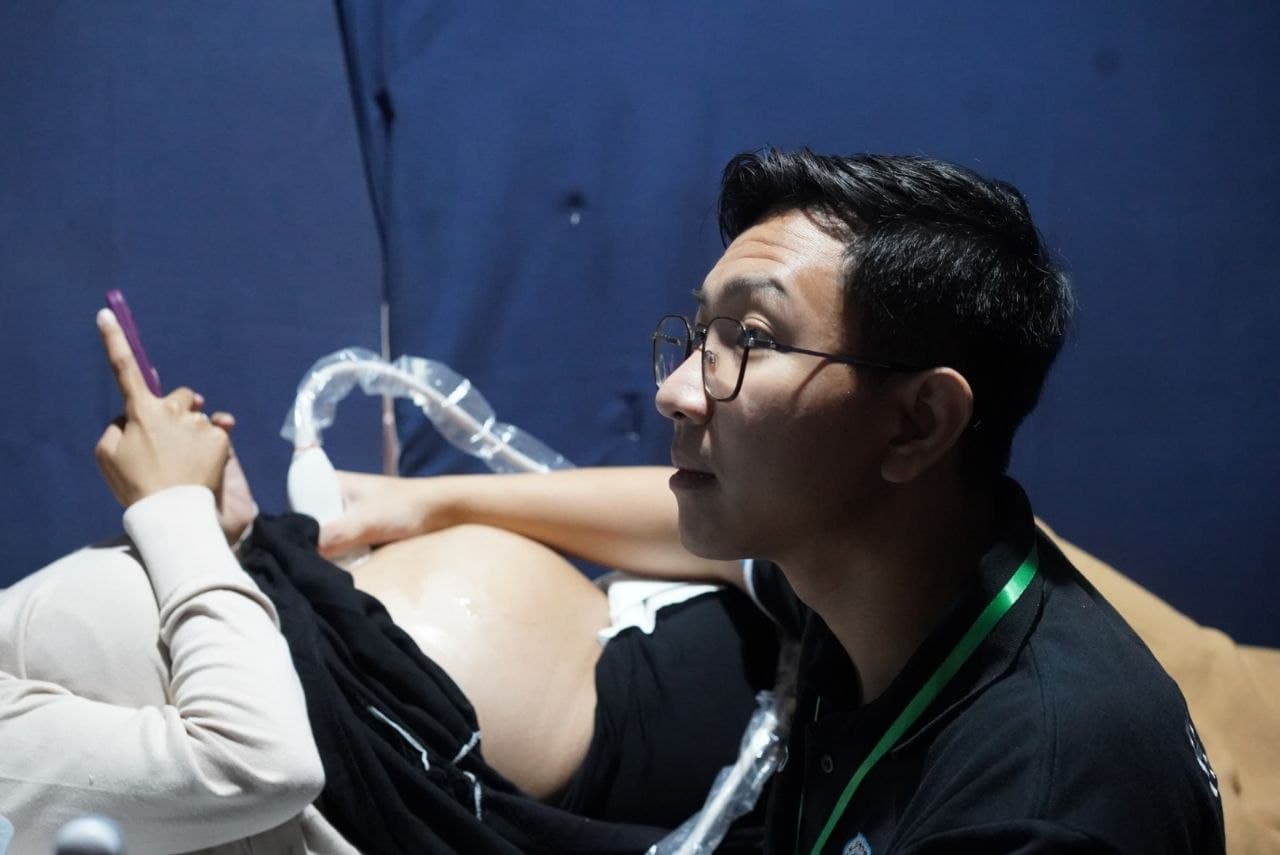 Peserta dan pengajar dalam kegiatan Pelatihan USG Dasar 2026